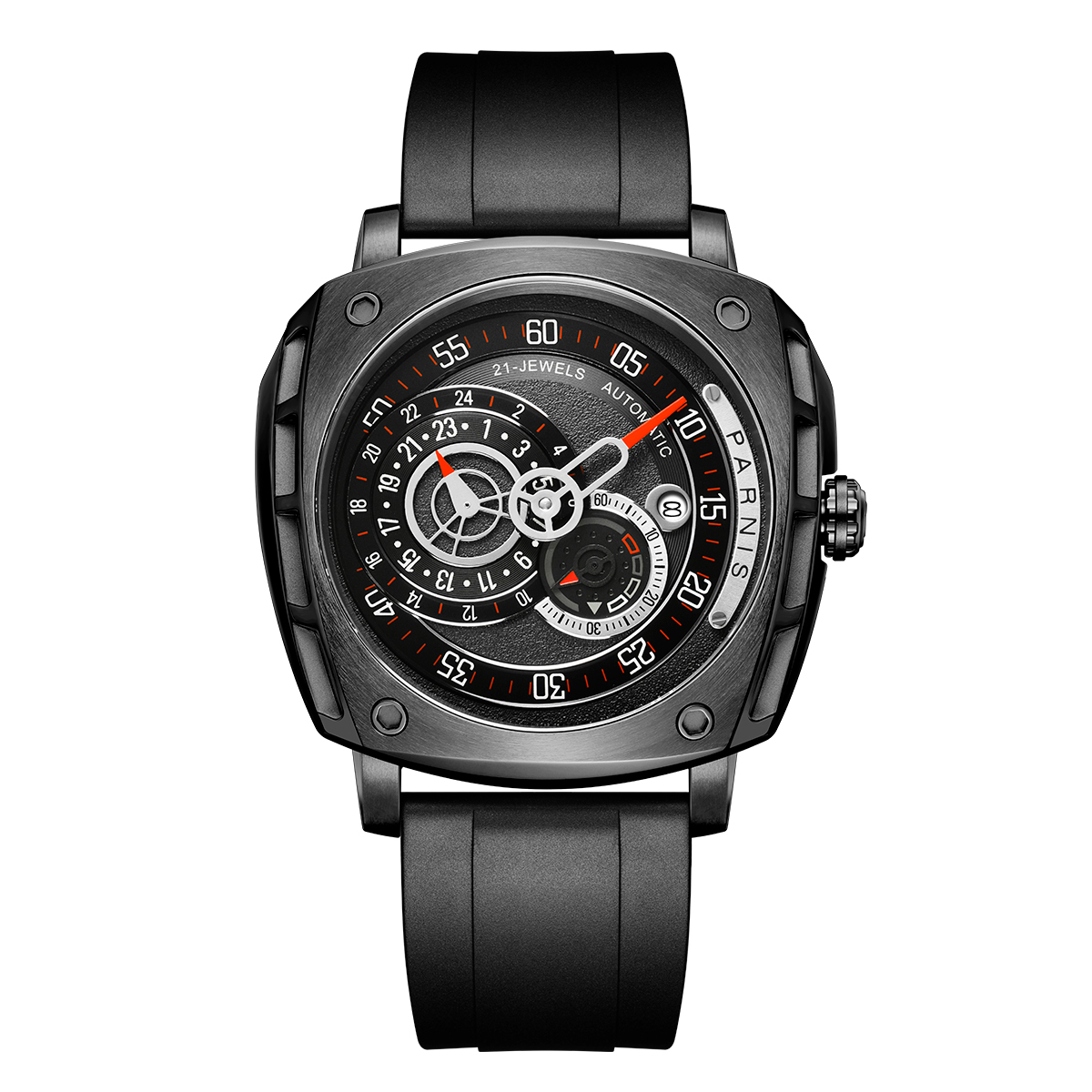 44mm Parnis Men's Casual Watch 21 Jewels Miyota Automatic Movement New